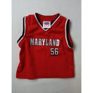 Toddler Boy University of Maryland Red Basketball Jersey #56 Size 24 Months